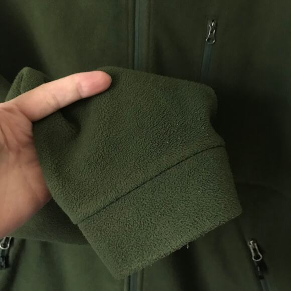 Orvis Trout Bum Jacket Extra Large Mens Army Green Olive Zip Front Softshell XL - Picture 8 of 13